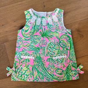 NWT Baby Lilly Pulitzer Infant Shift Dress Mandevilla